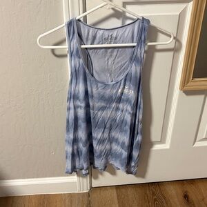 Hollister Navy Tie-Dye Sleeveless Top